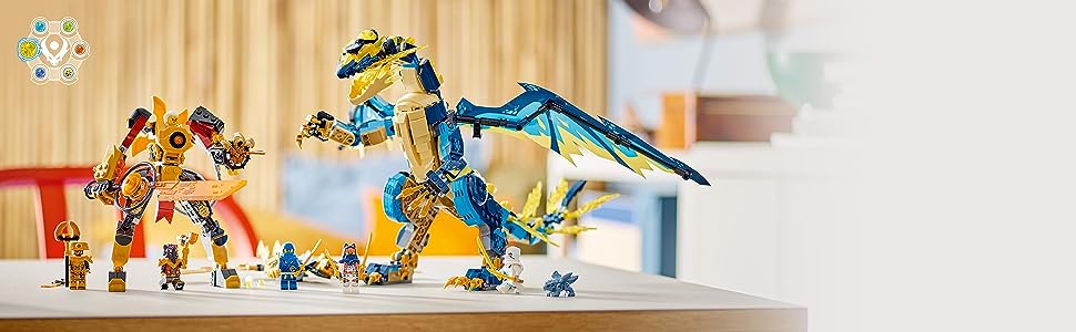 LEGO-NINJAGO-Elemental-Dragon-vs-The-Empress-Mech-71796-Building-Toy-Set-1038-Pieces-lrm71796